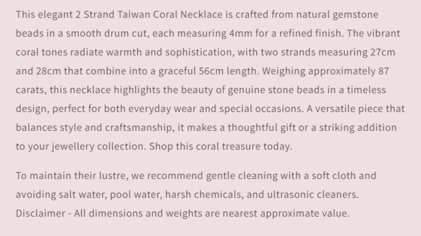 Text describing the product details of the gemstone beads , as seen on the Australian owned and trusted bead supplier, Melbourne Gemstone Beads.
