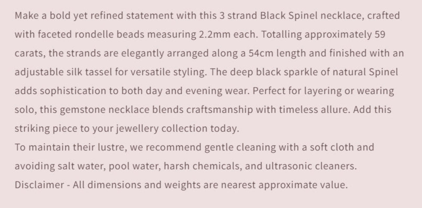 Text describing the product details of the gemstone beads , as seen on the Australian owned and trusted bead supplier, Melbourne Gemstone Beads.