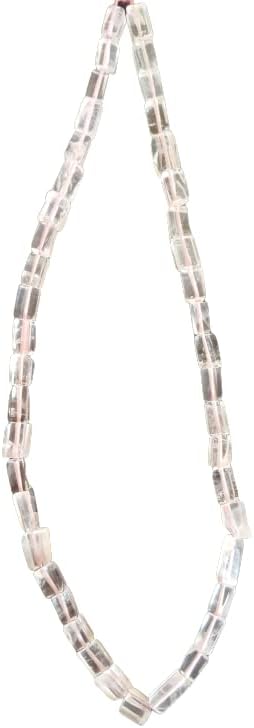Rose Quartz | Smooth Cube | 5mm Bead Size | 33cm Strand Length | 79 Carats