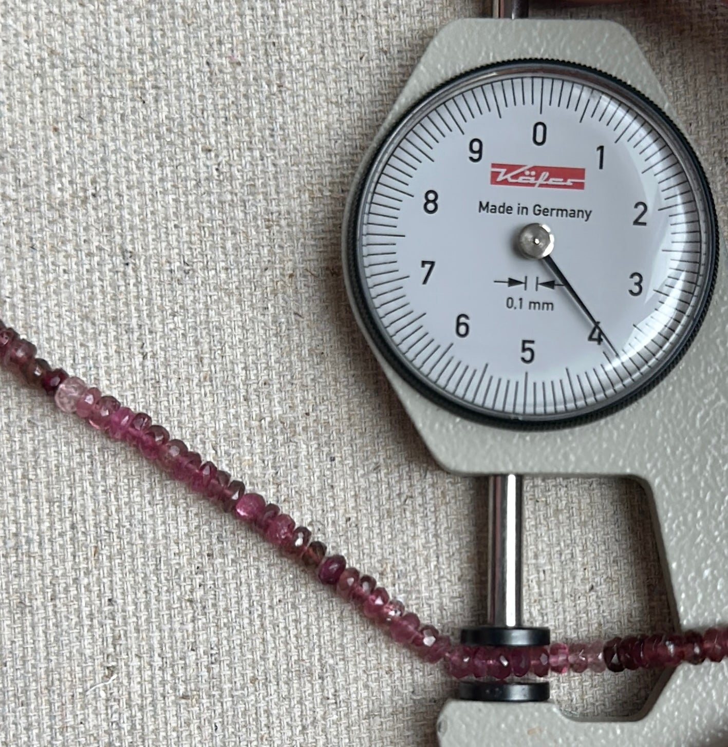 Pink Tourmaline | Faceted Rondelle | 3.5mm or 4mm Bead Size | 34cm Strand Length