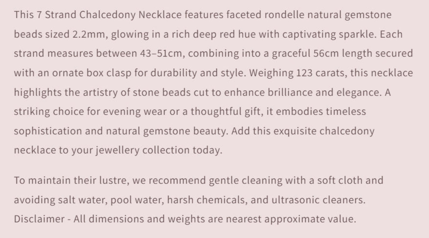 Text describing the product details of the gemstone beads , as seen on the Australian owned and trusted bead supplier, Melbourne Gemstone Beads.