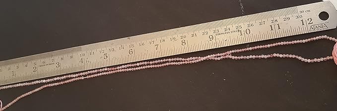 Strawberry Quartz | Faceted Rondelle | 2mm Bead Size | 32cm Strand Length | 12 Carats
