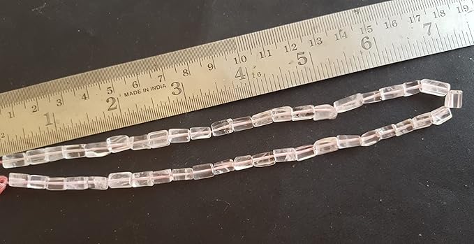 Rose Quartz | Smooth Cube | 5mm Bead Size | 33cm Strand Length | 79 Carats
