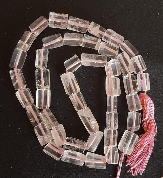 Rose Quartz | Smooth Cube | 5mm Bead Size | 33cm Strand Length | 79 Carats