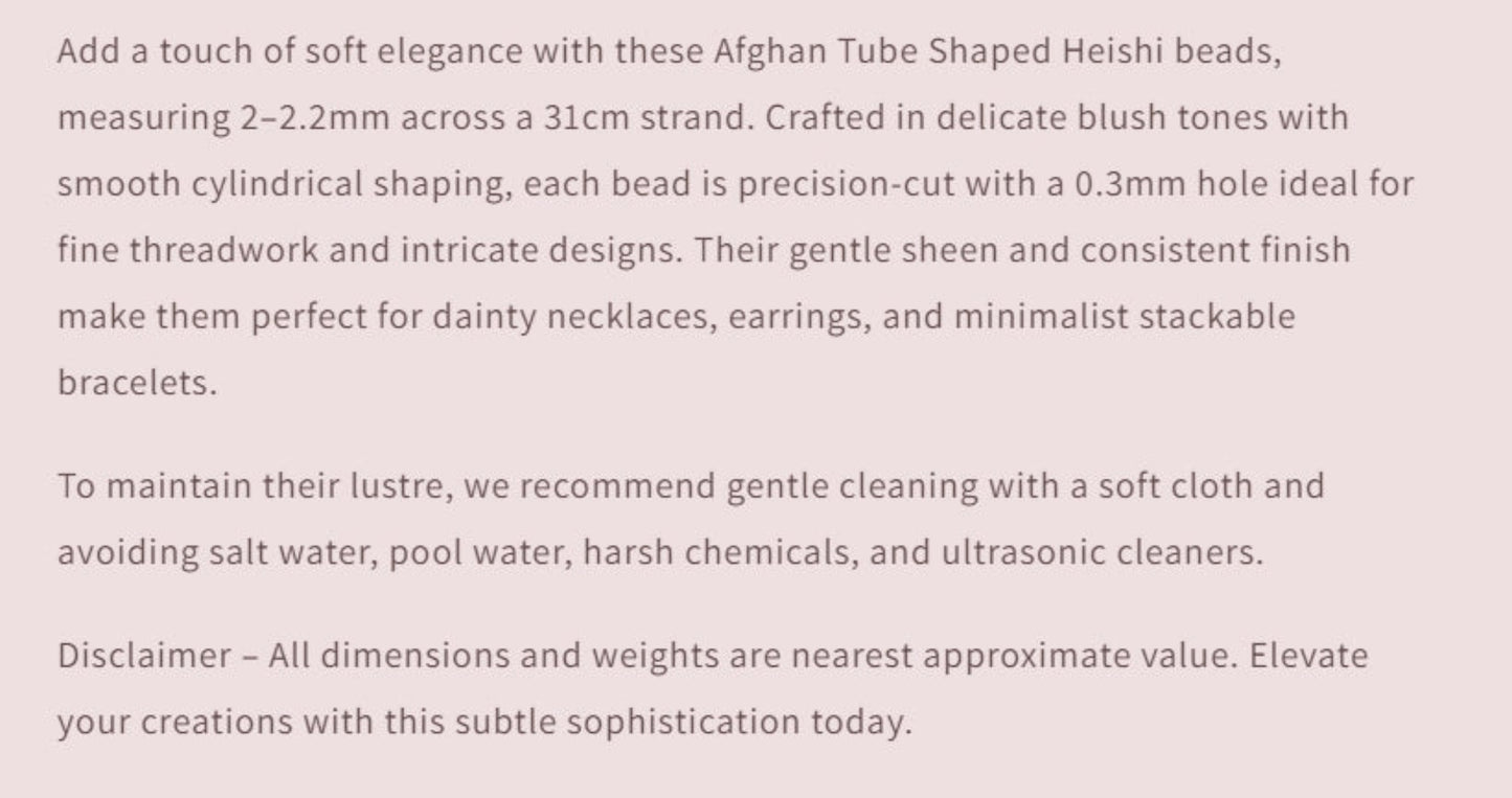 Text describing the product details of the gemstone beads , as seen on the Australian owned Melbourne Gemstone Beads shop.