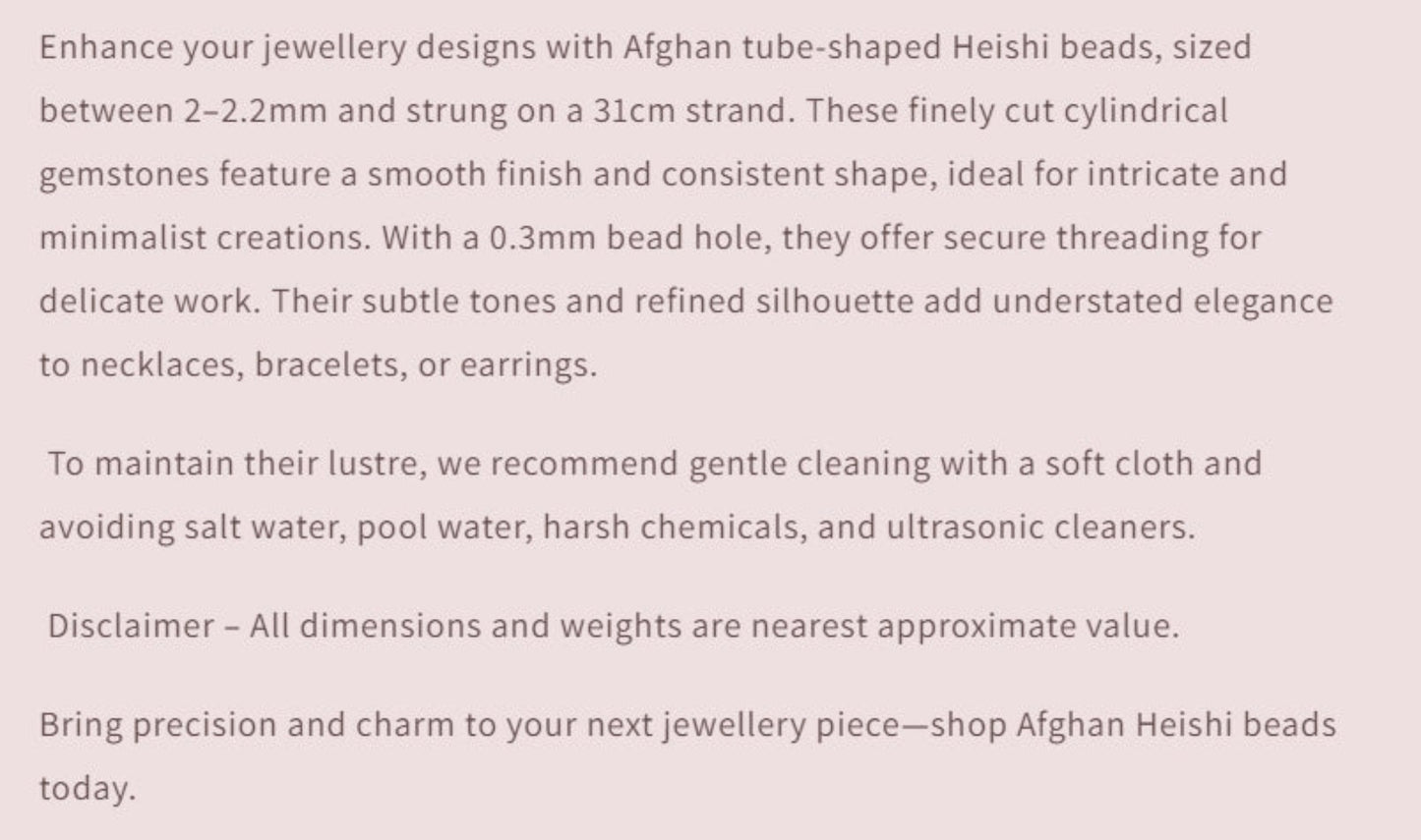 Text describing the product details of the gemstone beads , as seen on the Australian owned Melbourne Gemstone Beads shop.