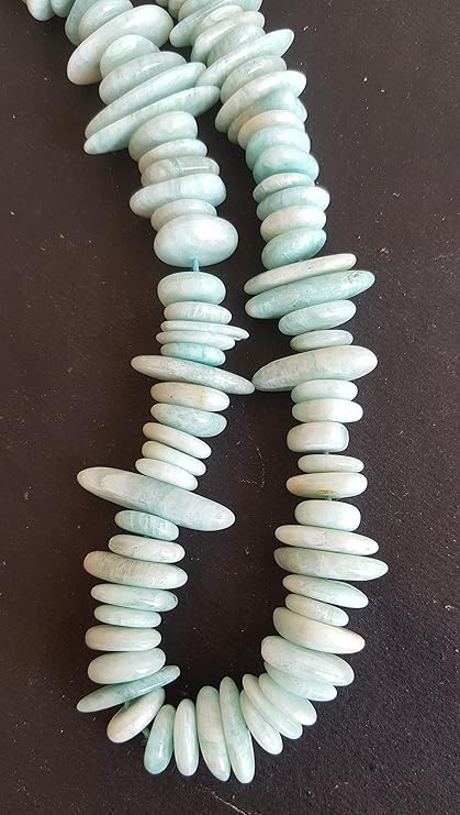 Elegant strand adorned with green Amazonite faceted rondelle beads, perfect for adding a pop of colour.