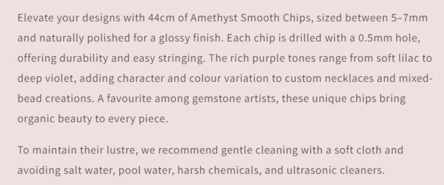 Text describing the product details of the gemstone beads , as seen on the Australian owned Melbourne Gemstone Beads shop
