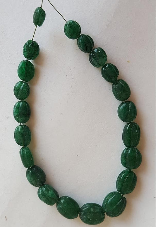 Elegant strand adorned with green Emerald faceted rondelle beads, perfect for adding a pop of colour.