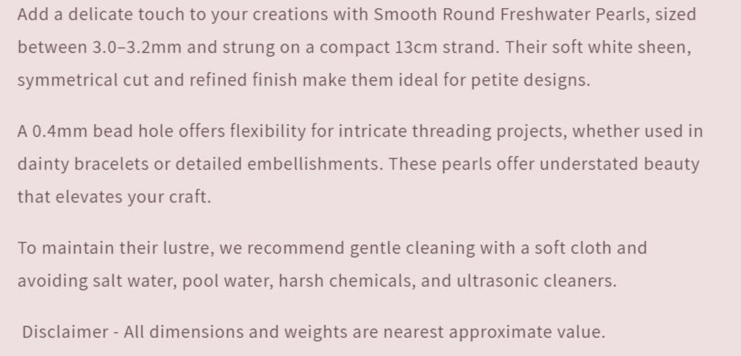Text describing the product details of the gemstone beads , as seen on the Australian owned Melbourne Gemstone Beads shop