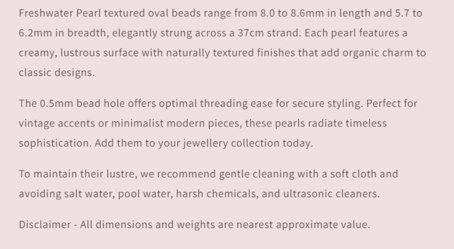 Text describing the product details of the gemstone beads , as seen on the Australian owned Melbourne Gemstone Beads shop.