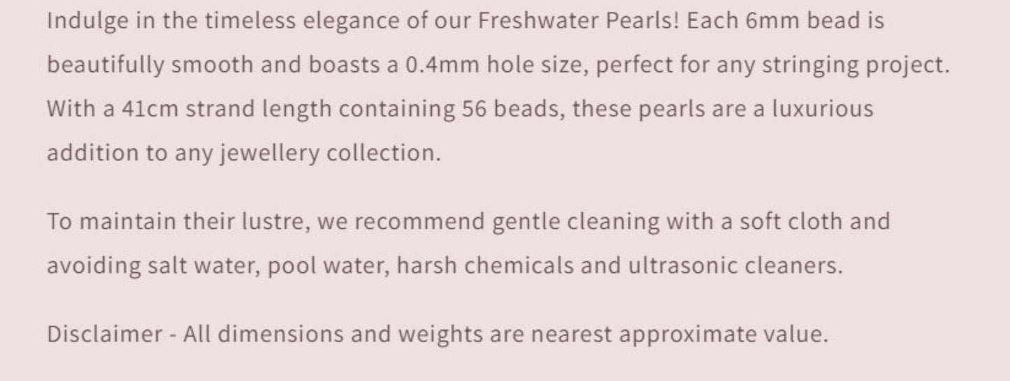 Text describing the product details of the gemstone beads , as seen on the Australian owned and trusted bead supplier, Melbourne Gemstone Beads.