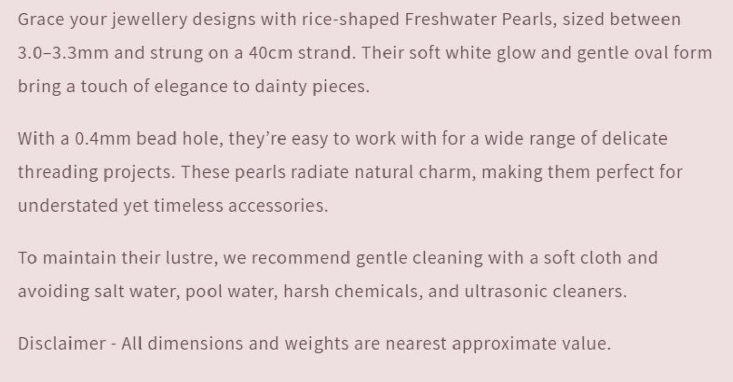 Text describing the product details of the gemstone beads , as seen on the Australian owned Melbourne Gemstone Beads shop.