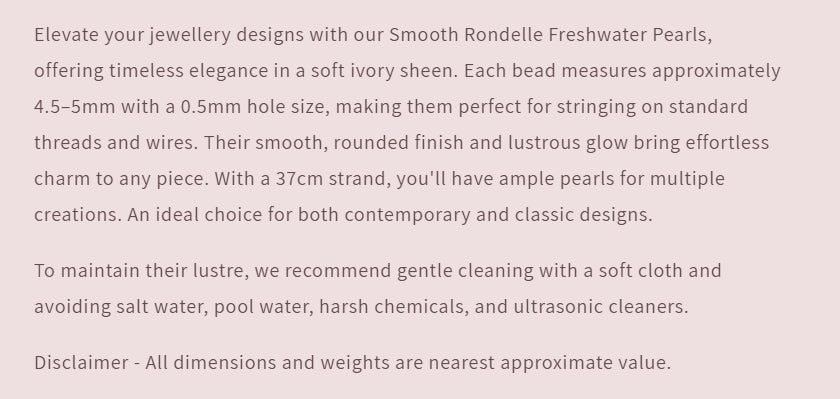 Text describing the product details of the gemstone beads , as seen on the Australian owned Melbourne Gemstone Beads shop.