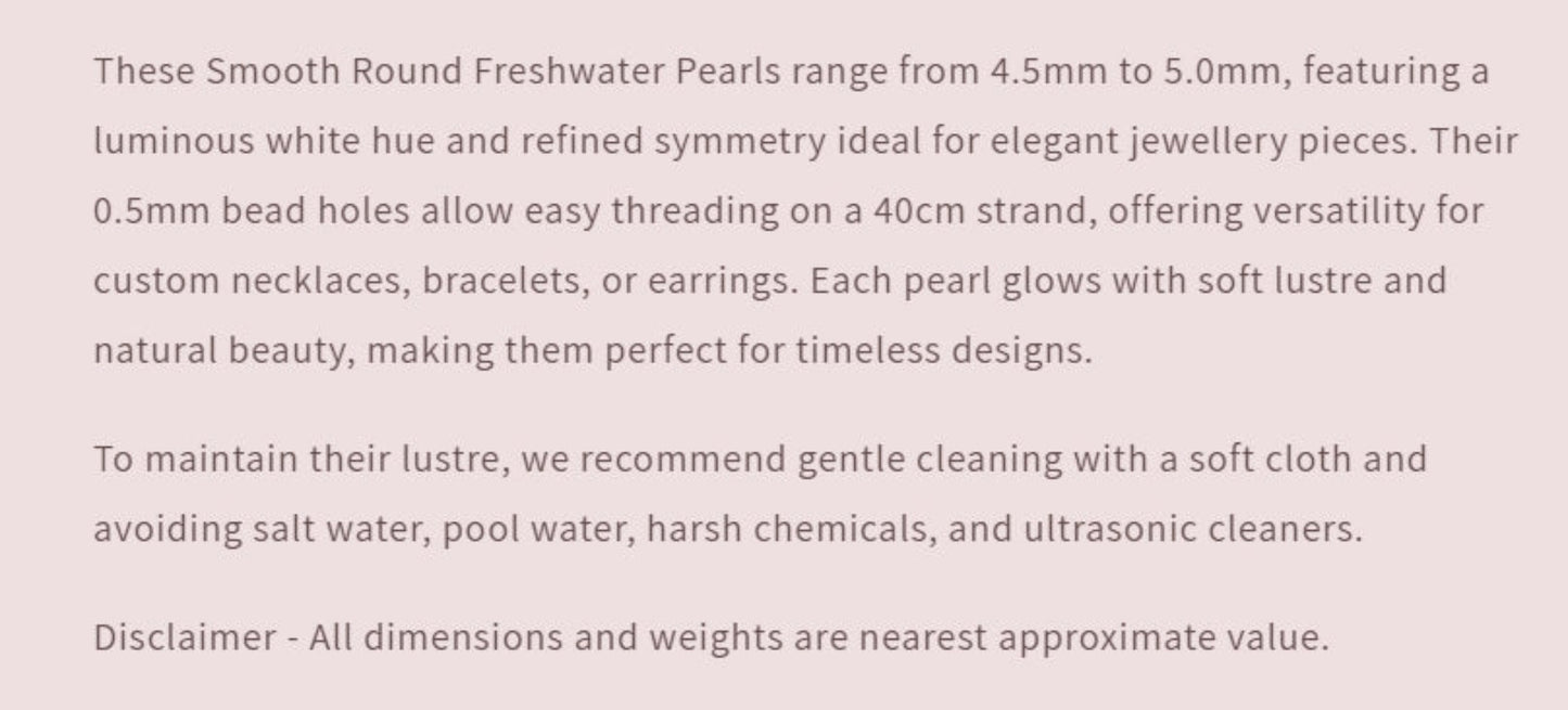Text describing the product details of the gemstone beads , as seen on the Australian owned Melbourne Gemstone Beads shop.