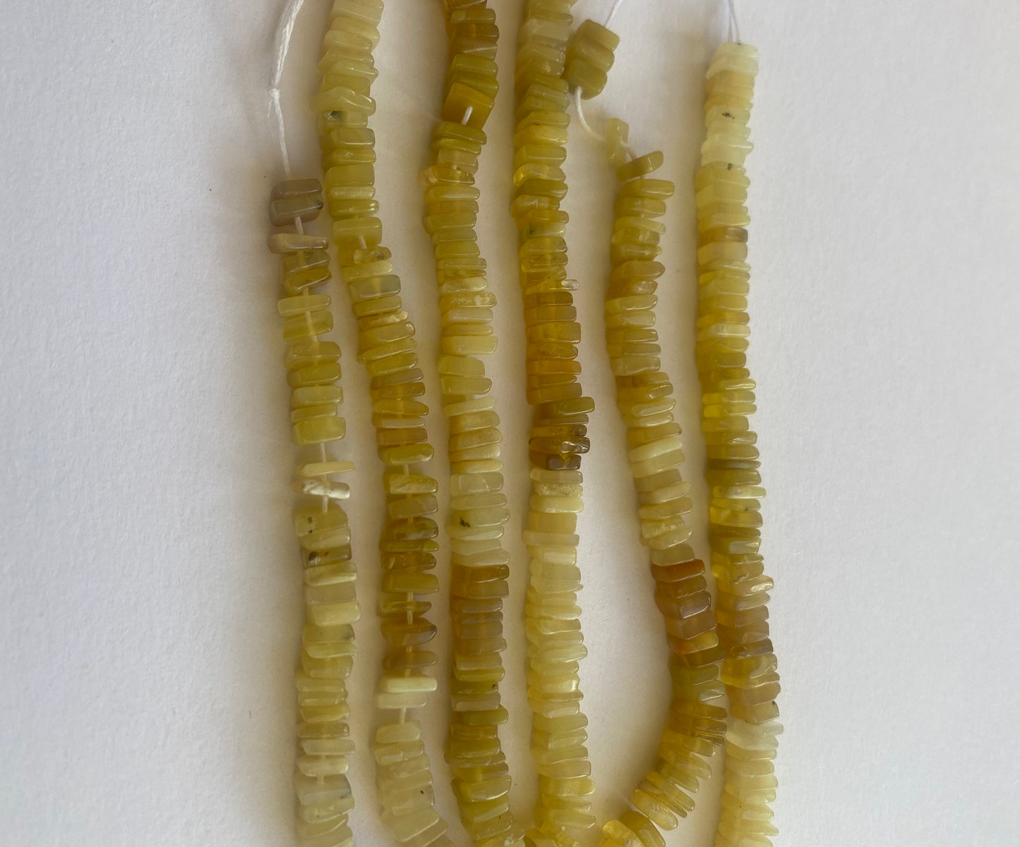 Yellow Opal | Smooth Square Beads | 5-5.5mm Bead Size | 20cm Strand Length