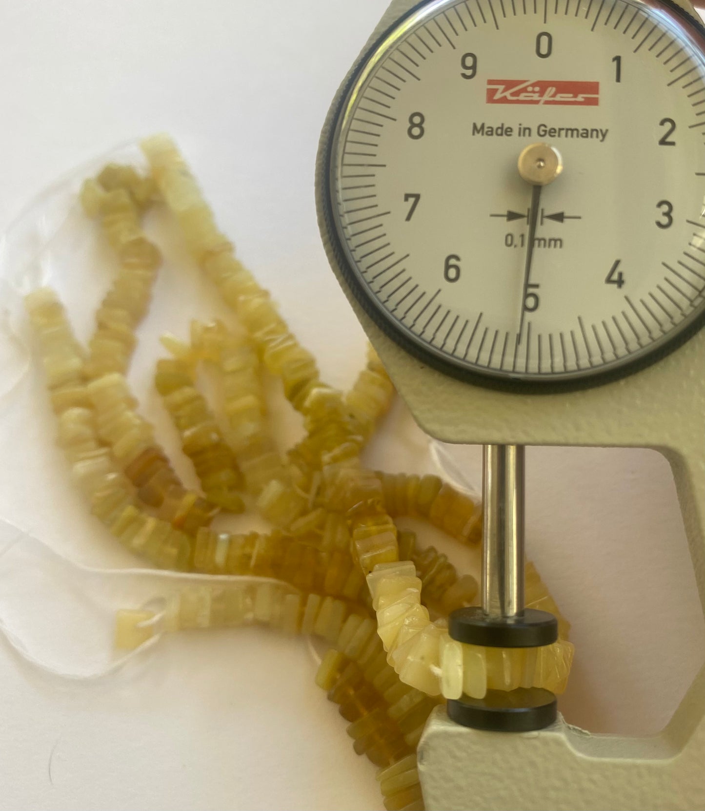 Yellow Opal | Smooth Square Beads | 5-5.5mm Bead Size | 20cm Strand Length