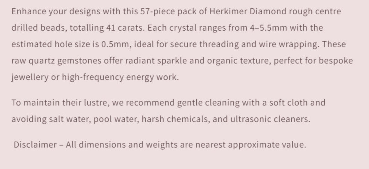 Text describing the product details of the gemstone beads , as seen on the Australian owned Melbourne Gemstone Beads shop.