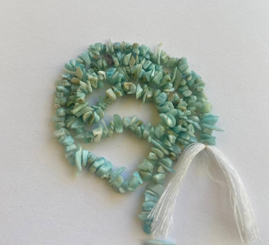 Larimar | Chips | 5-8mm Bead Size | 45cm Strand Length
