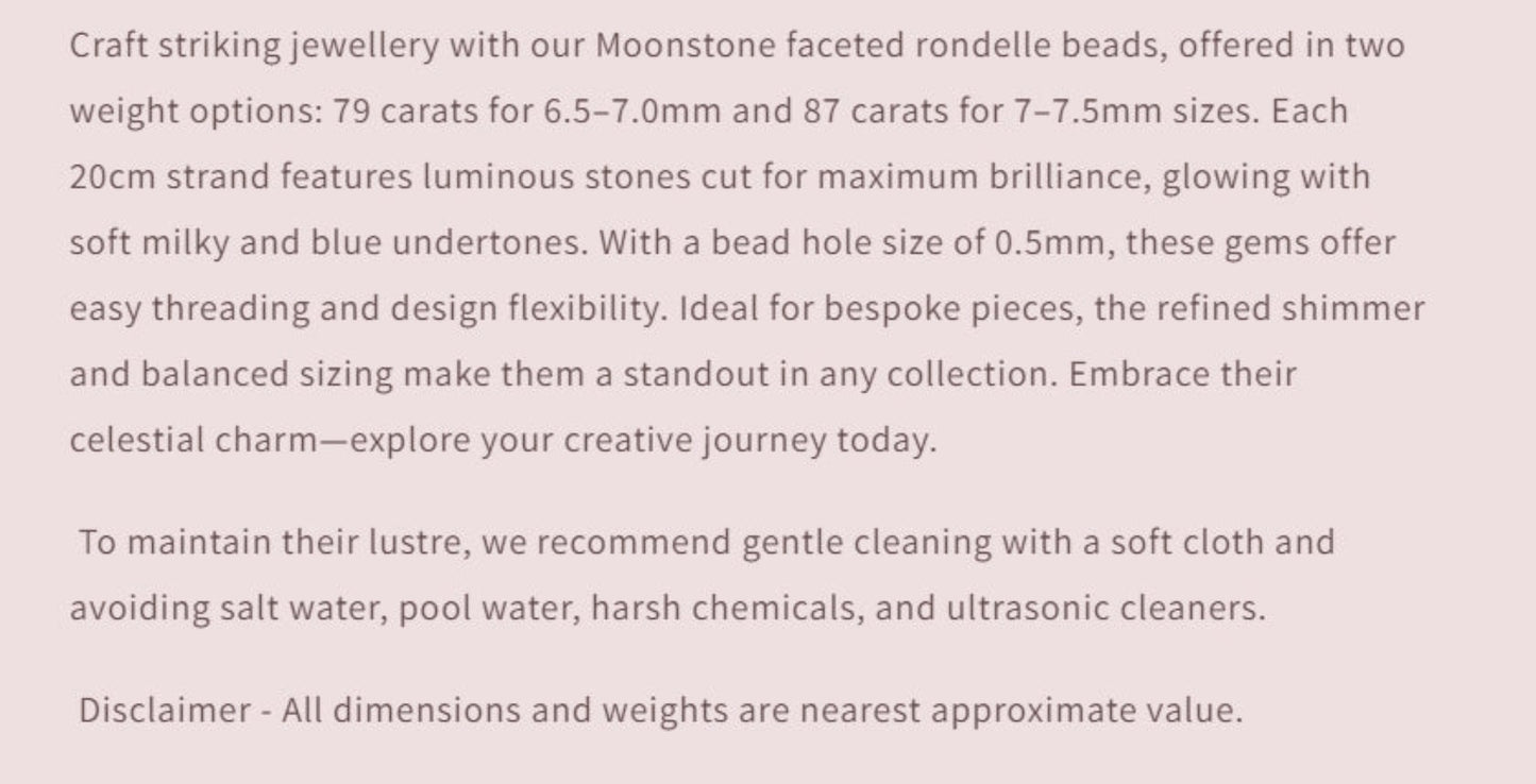 Text describing the product details of the gemstone beads , as seen on the Australian owned Melbourne Gemstone Beads shop.
