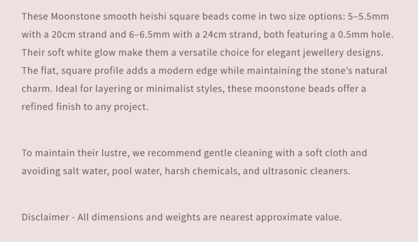 Text describing the product details of the gemstone beads , as seen on the Australian owned Melbourne Gemstone Beads shop.