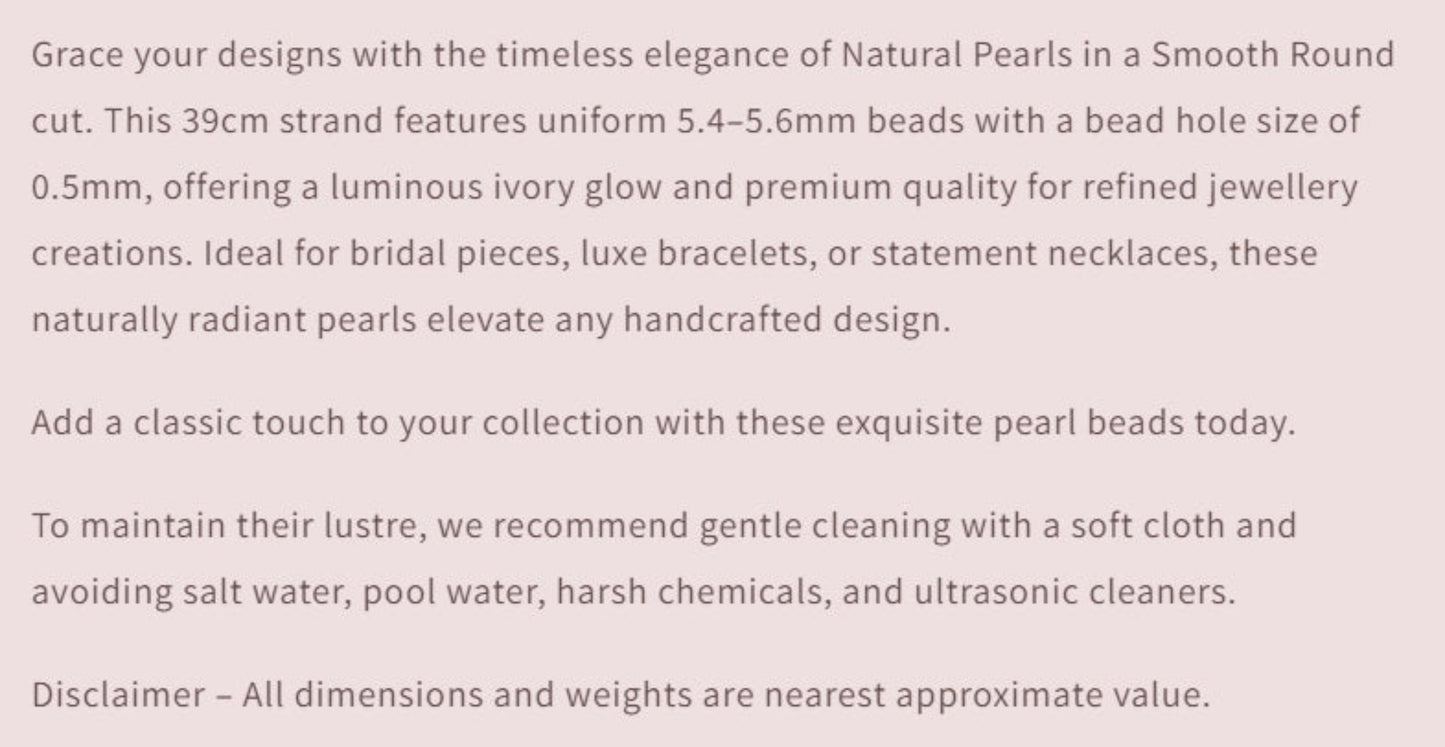 Text describing the product details of the gemstone beads , as seen on the Australian owned Melbourne Gemstone Beads shop.
