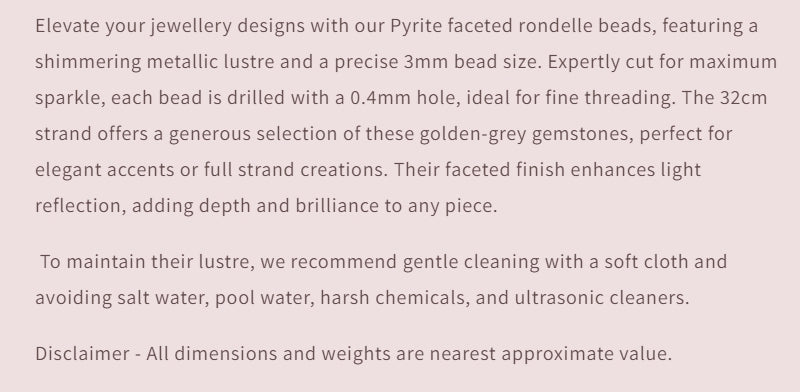 Text describing the product details of the gemstone beads , as seen on the Australian owned Melbourne Gemstone Beads shop.