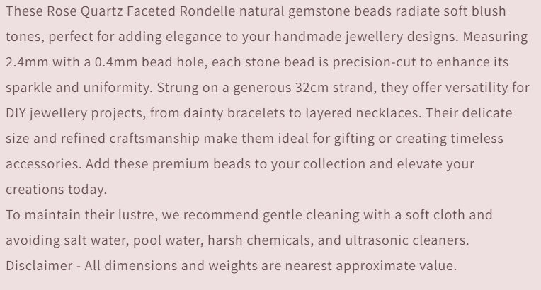 Text describing the product details of the gemstone beads , as seen on the Australian owned and trusted bead supplier, Melbourne Gemstone Beads.