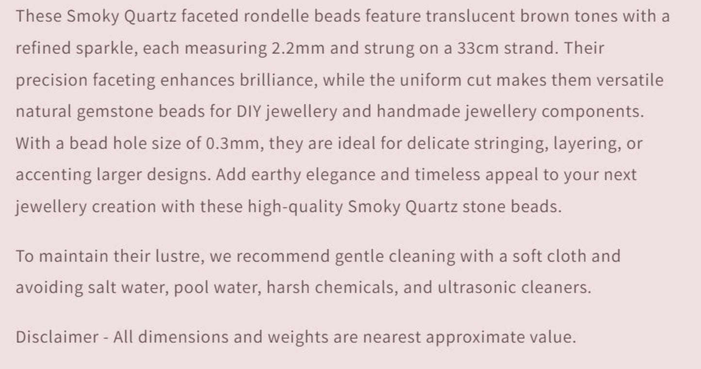 Text describing the product details of the gemstone beads , as seen on the Australian owned and trusted bead supplier, Melbourne Gemstone Beads.