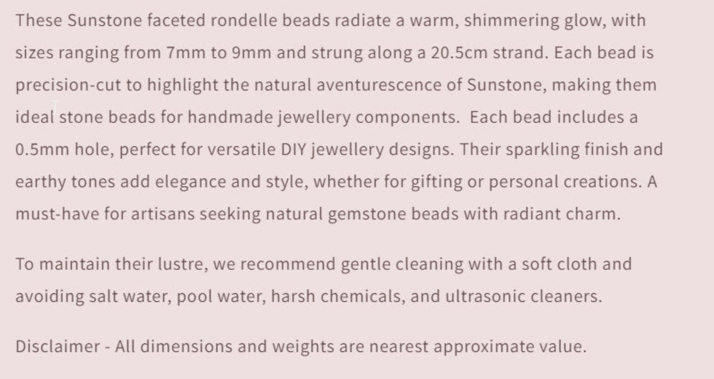 Text describing the product details of the gemstone beads , as seen on the Australian owned and trusted bead supplier, Melbourne Gemstone Beads.