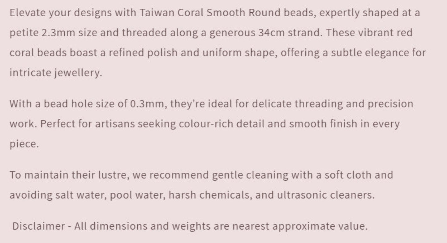 Text describing the product details of the gemstone beads , as seen on the Australian owned Melbourne Gemstone Beads shop.