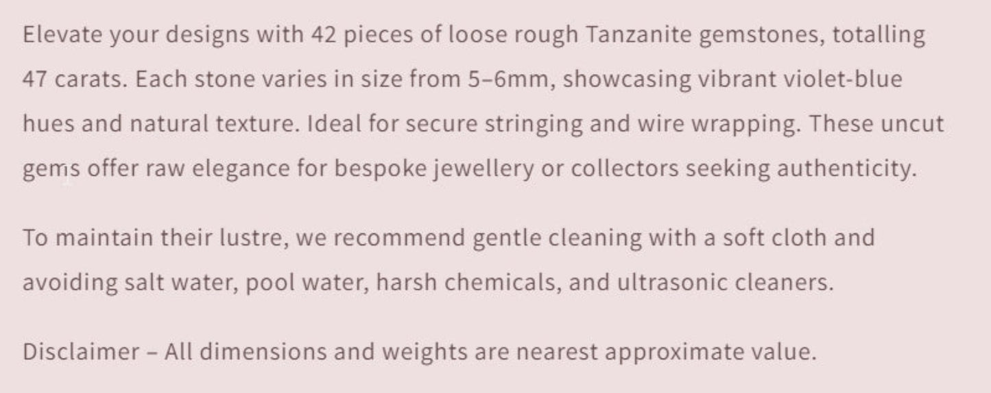 Text describing the product details of the gemstone beads , as seen on the Australian owned Melbourne Gemstone Beads shop.