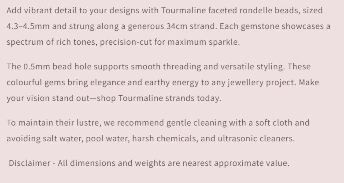 Text describing the product details of the gemstone beads , as seen on the Australian owned Melbourne Gemstone Beads shop.