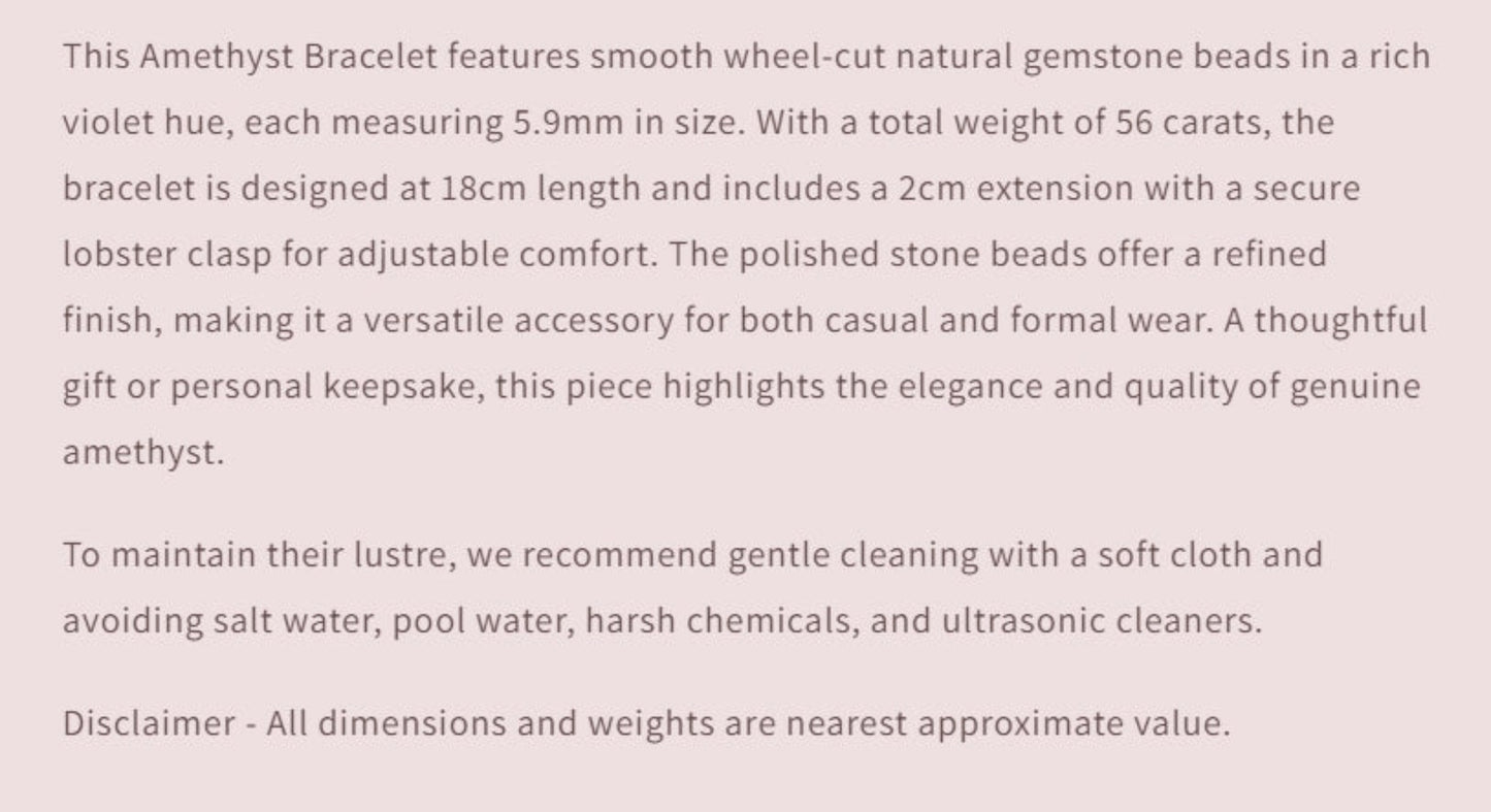 Text describing the product details of the gemstone beads , as seen on the Australian owned and trusted bead supplier, Melbourne Gemstone Beads.