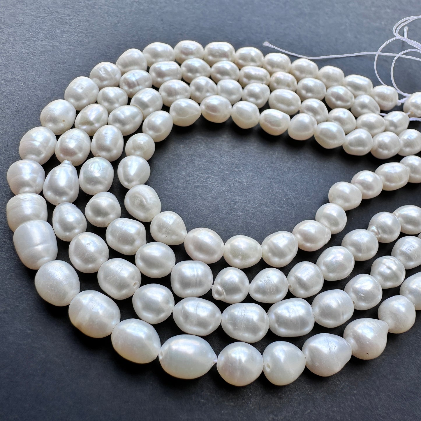 Stone beads for DIY jewellery showcasing classic round pearl shape and premium natural gemstone quality.