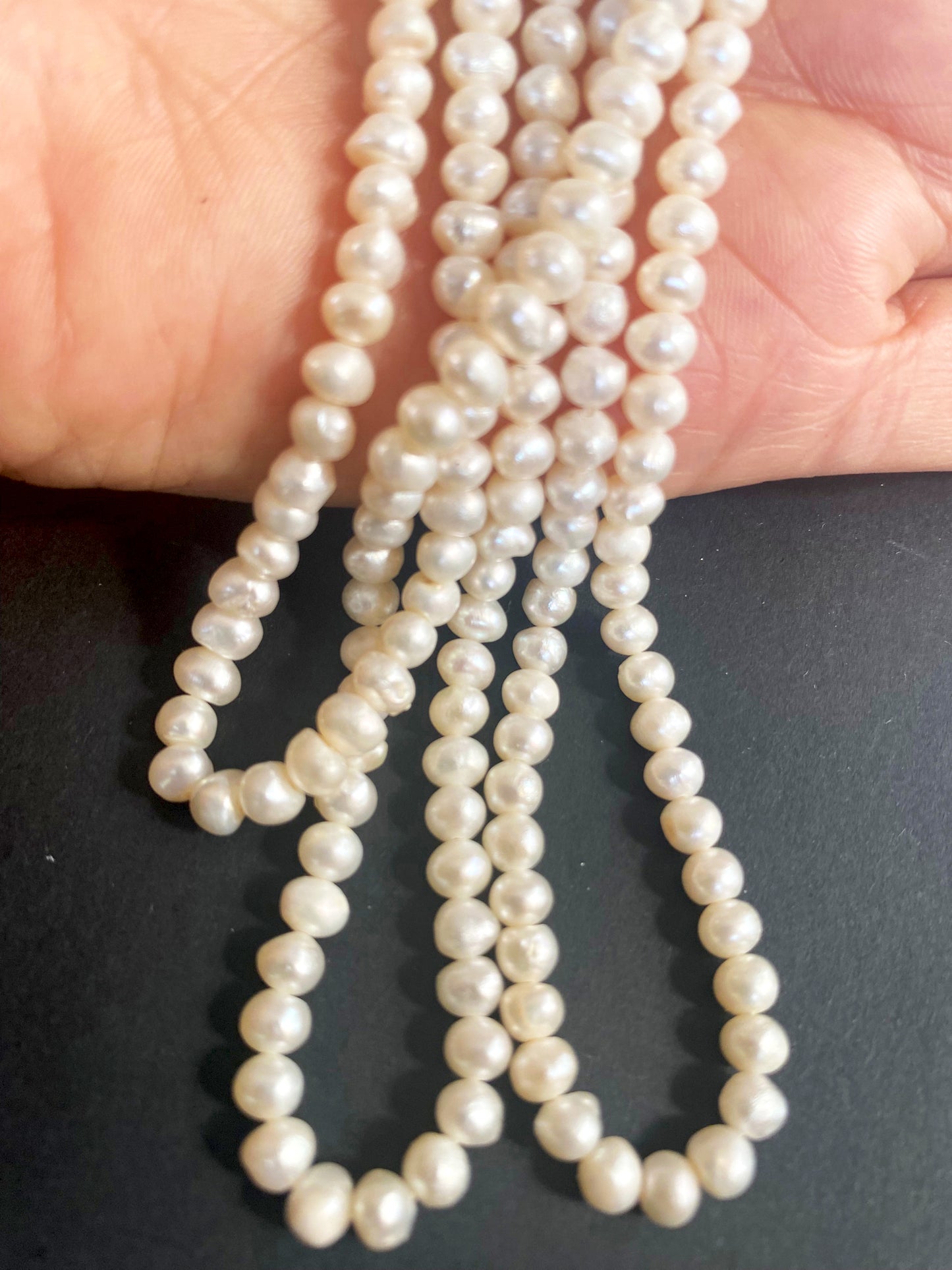 Detailed image of Freshwater Pearls with a clean surface and gentle glow, perfect for fine jewellery projects.