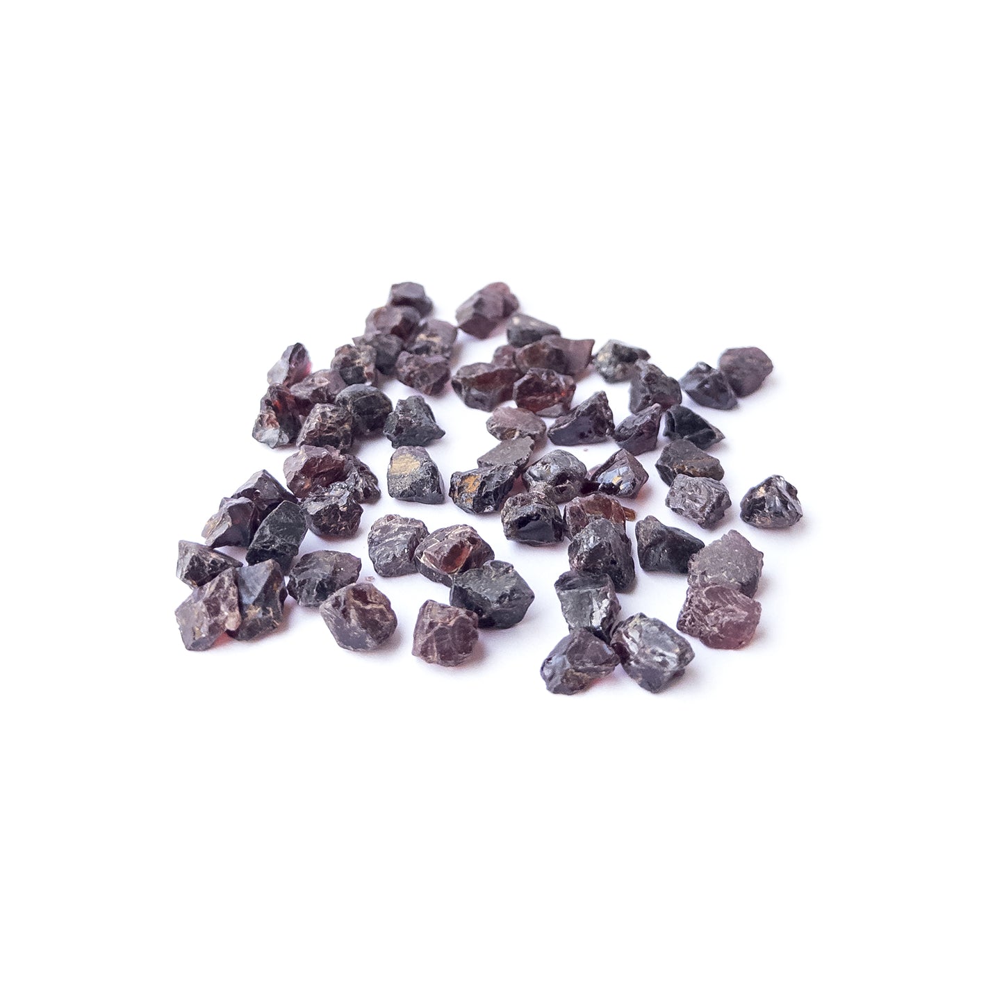 Handmade jewellery components crafted from genuine Garnet undrilled rough stones.