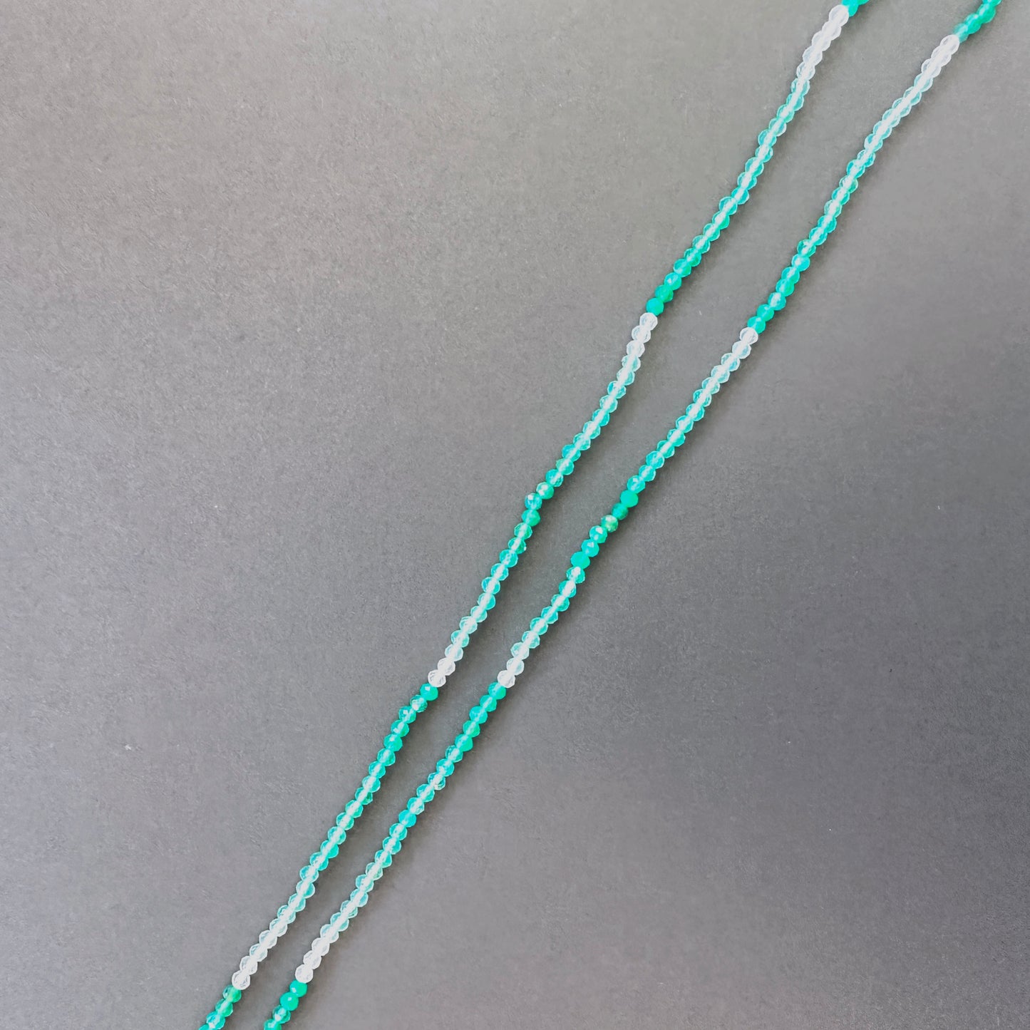 Green Shaded Onyx stone beads with precise faceted rondelle cut and premium polish.