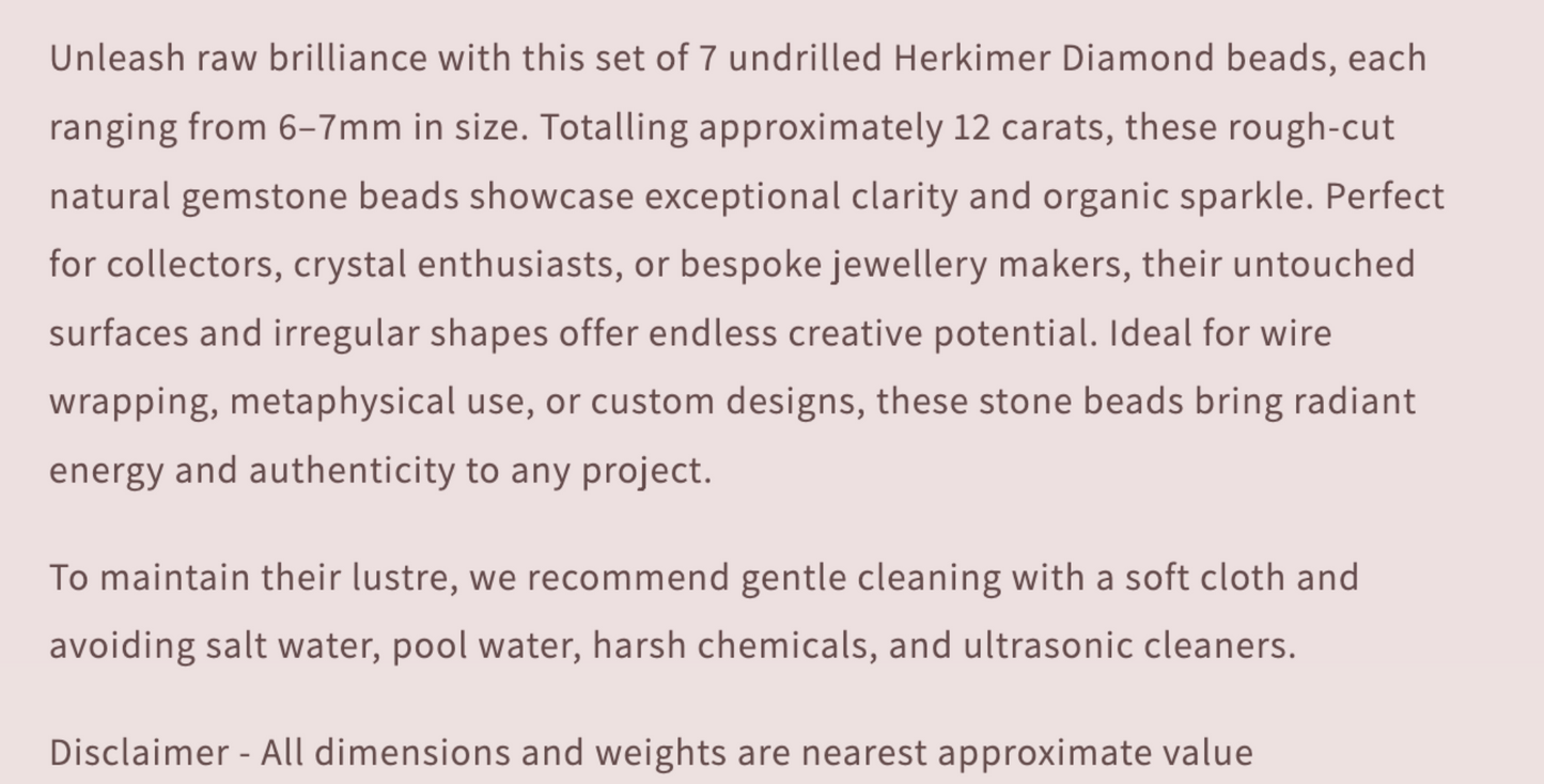 Text describing the product details of the gemstone beads , as seen on the Australian owned and trusted bead supplier, Melbourne Gemstone Beads.