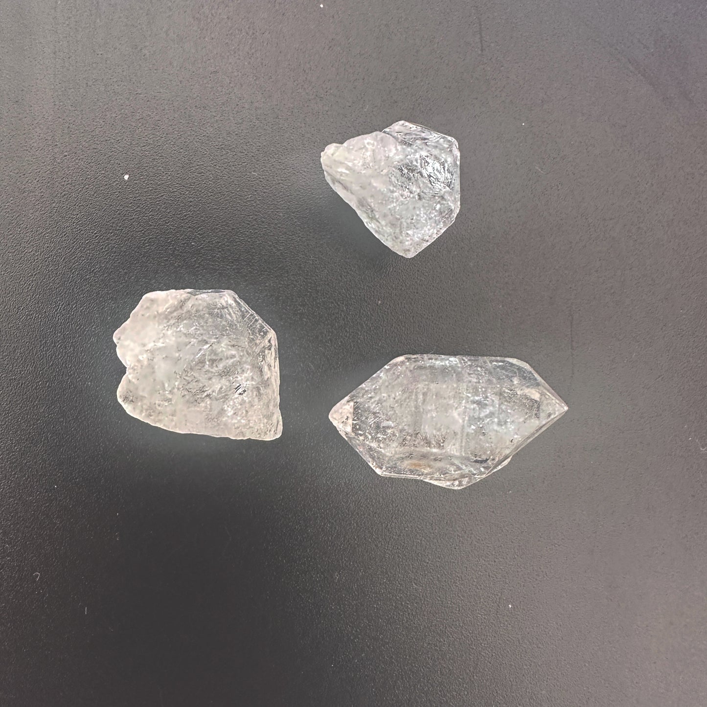 Herkimer diamond nuggets with crisp edges and natural sparkle, ideal for collectors.