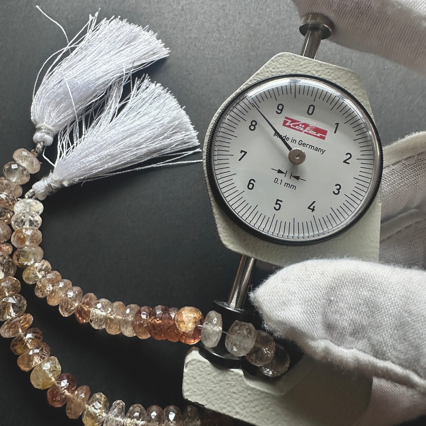 Imperial Topaz | Faceted Rondelle| 8-8.5mm Bead Size | 23cm Strand Length