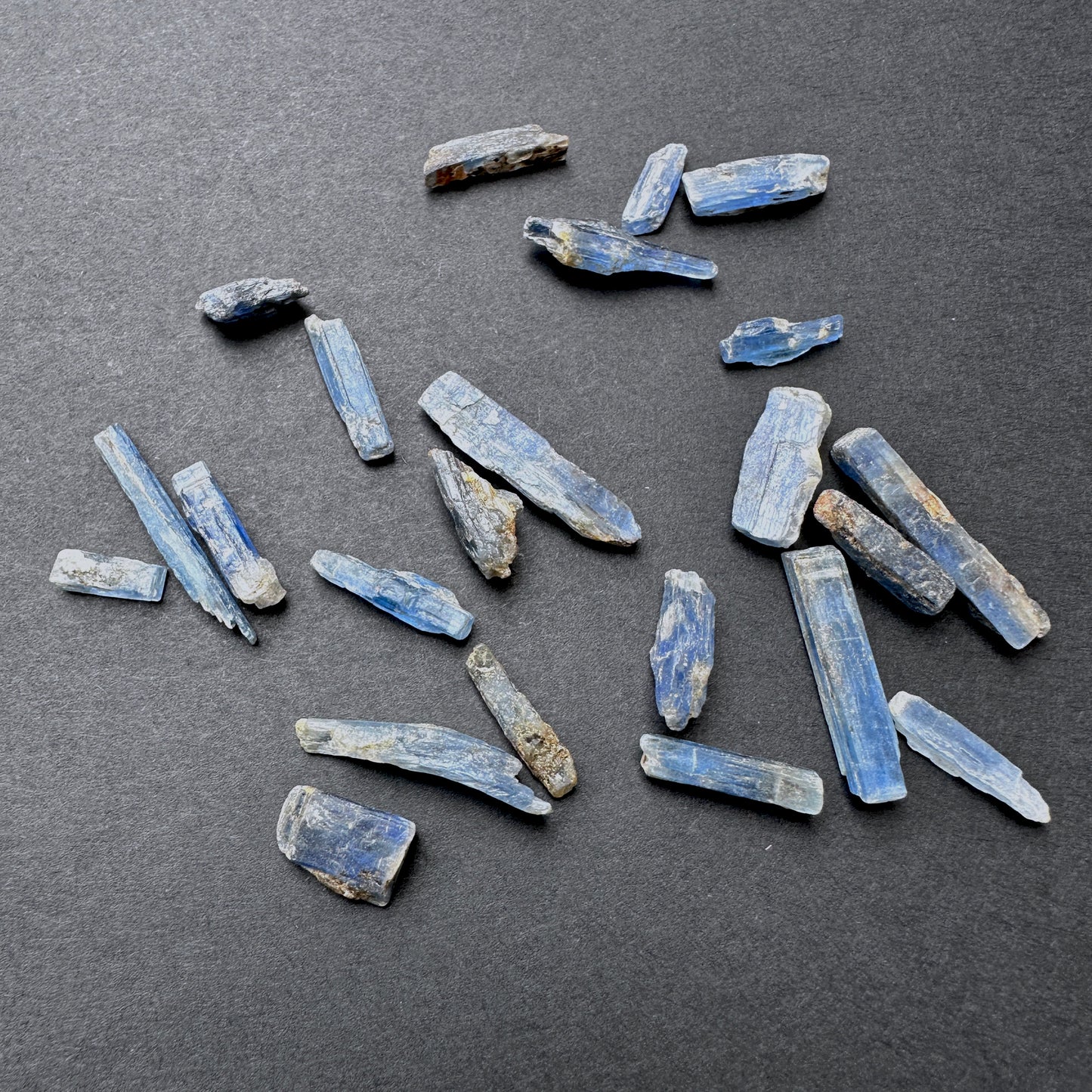 Natural Kyanite pieces ideal for wire wrapping, lapidary, or artisan jewellery.