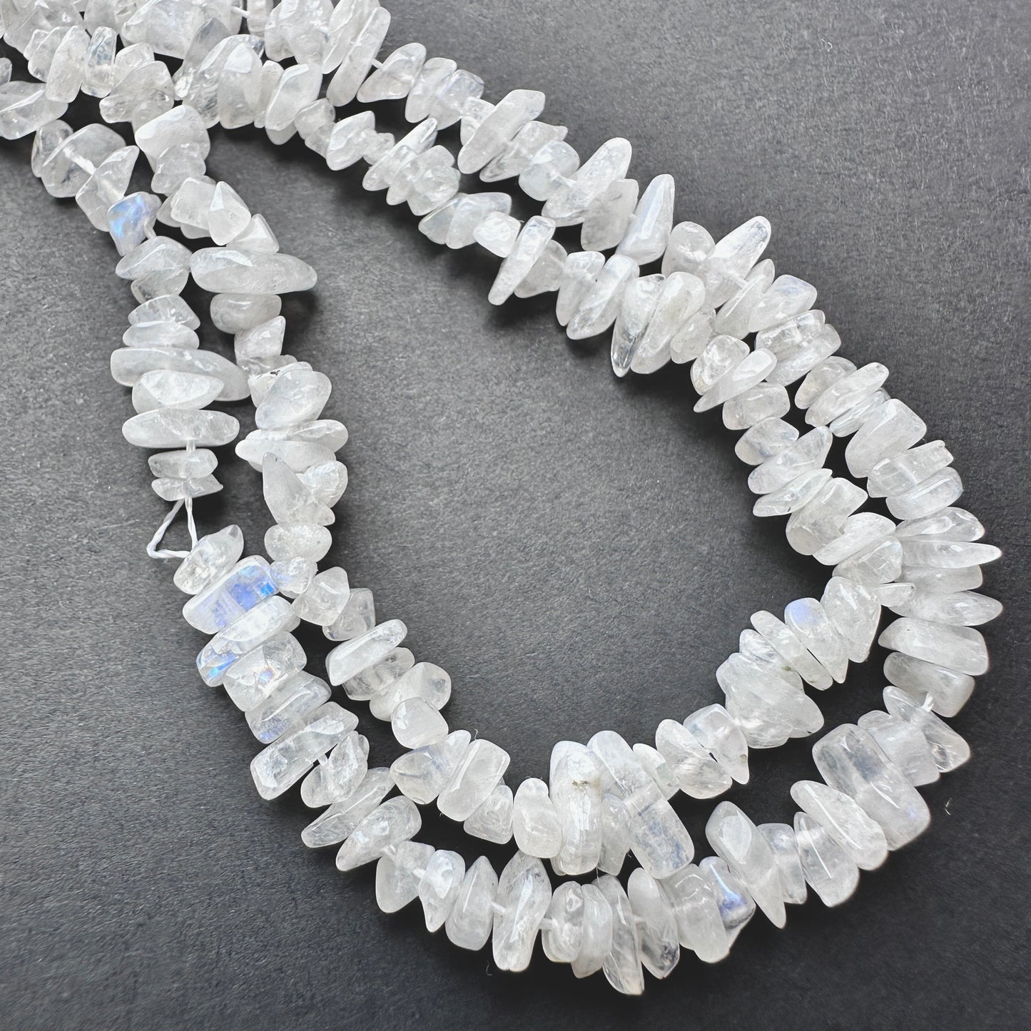 High-quality Moonstone natural gemstone beads with luminous sheen and clarity.