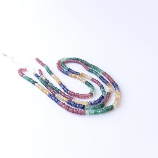 High‑quality Multi Precious gemstone beads with brilliant faceting and natural colour variation.