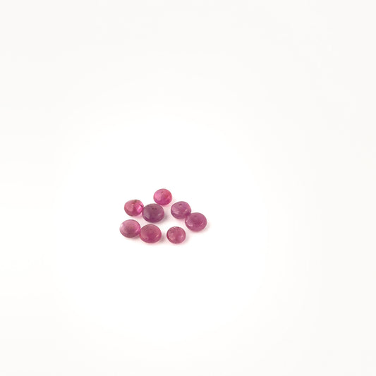 Authentic Ruby gemstone beads in 5.5–6mm smooth rondelles with rich red colour for DIY jewellery makers.