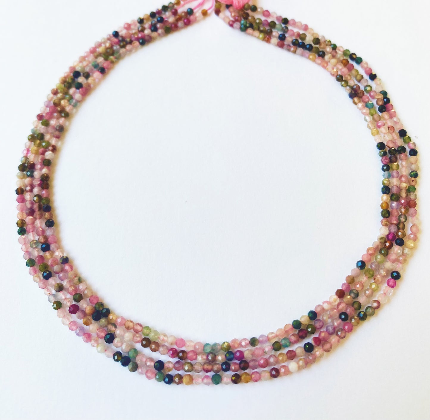 High-quality Tourmaline micro beads with 0.3mm holes and polished finish