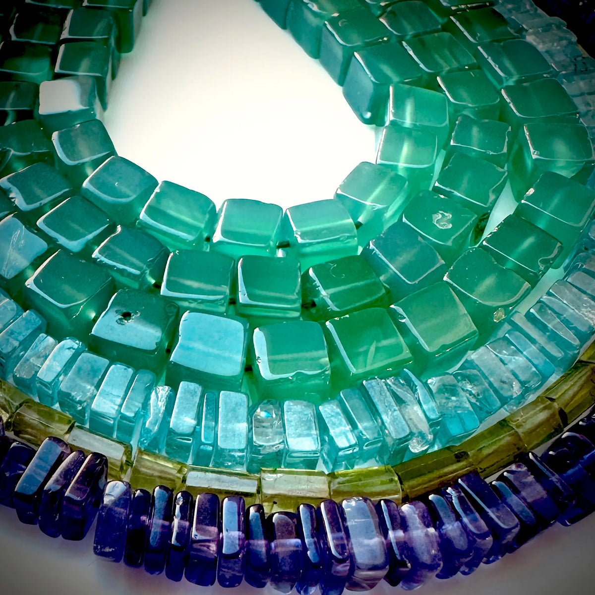 Gemstone Beads  - Modern Shapes & Lines