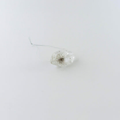 Herkimer Diamond with natural crystal shape and top drilled hole for creative jewellery designs