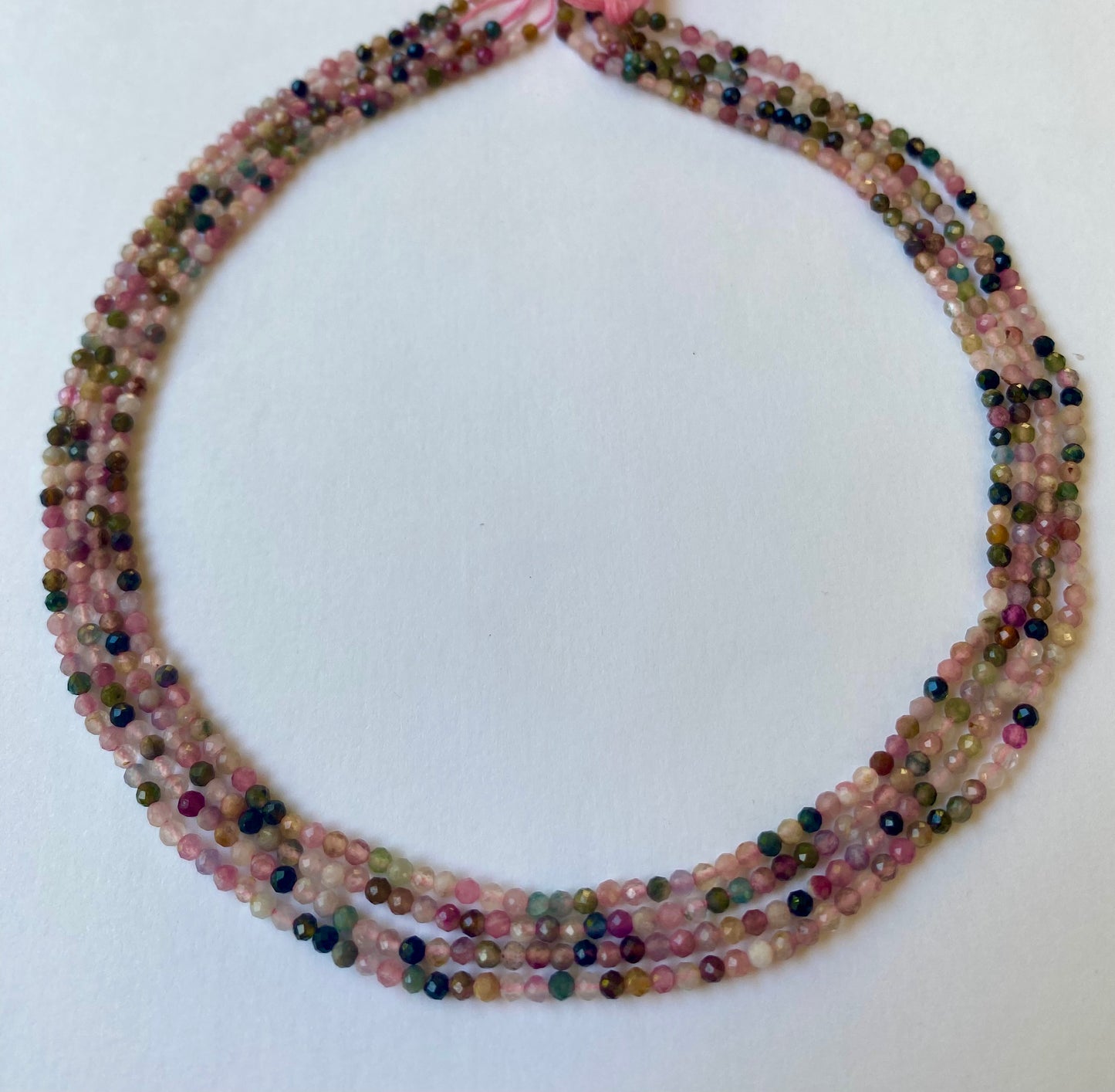 Tourmaline | Micro Faceted | 2-2.2mm Bead Size | 31cms Strand Length | 155 Beads