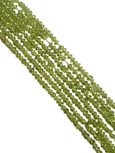 Peridot | Smooth Rondelle Beads | 4.5mm Bead Size | 33cm Strand Length | 43 Carats